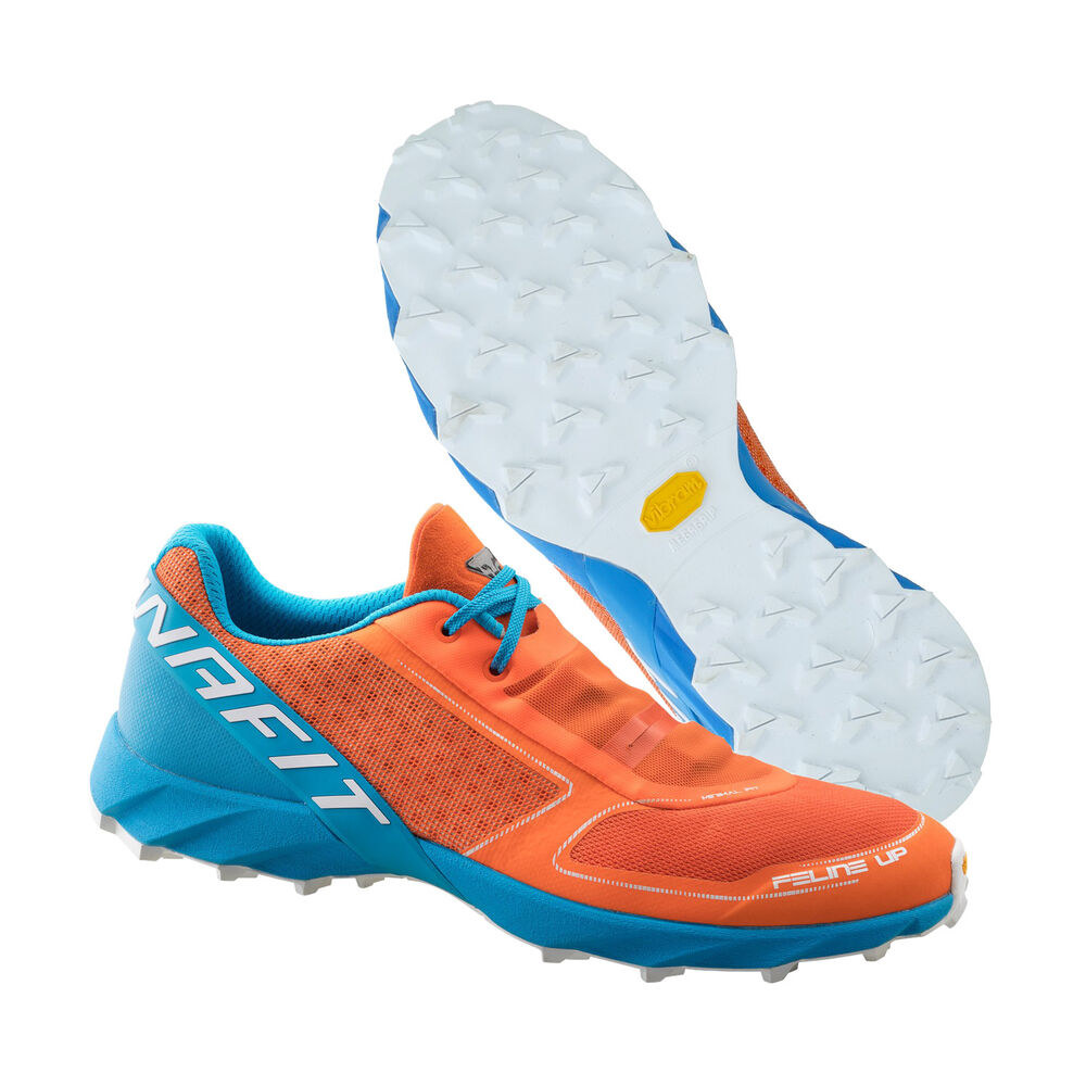Vibram Sole Dynafit Feline Up Mens Running Shoes Orange/Blue Australia (CZX951067)